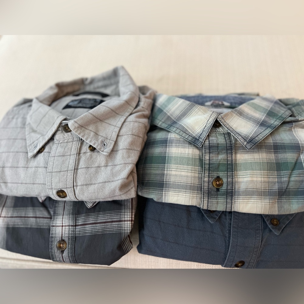 Carhartt Gray Plaid Shirt Bundle